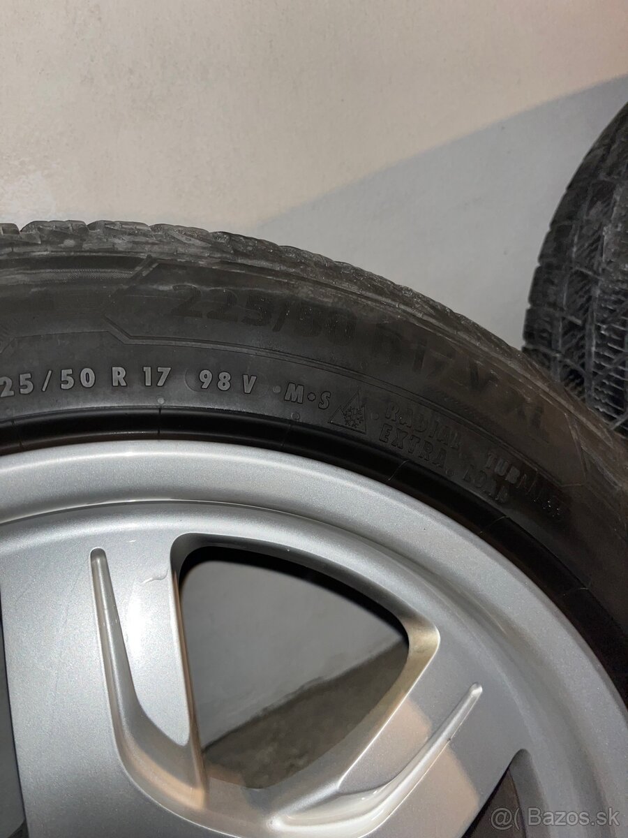 DISKY R17 AUDI/VW/ŠKODA 5x112 + zimné Barum - TOP STAV - 5