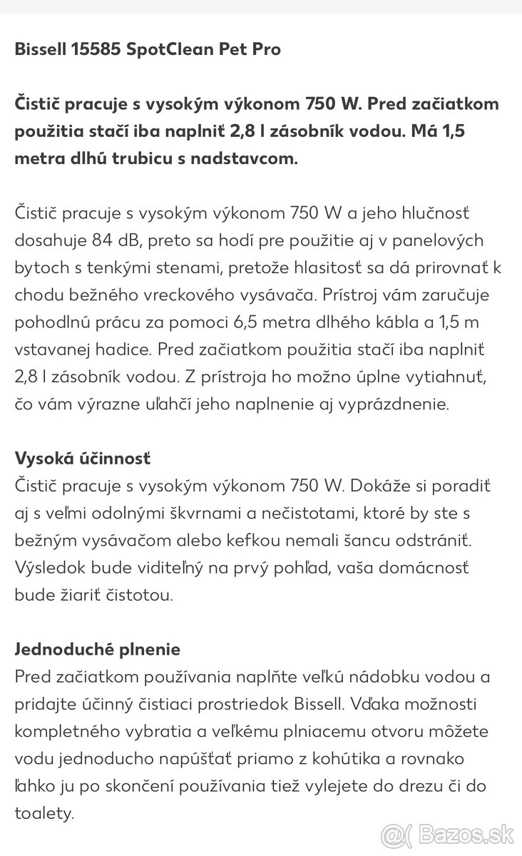 Bissel SpotClean PET PRO 15585 - 5