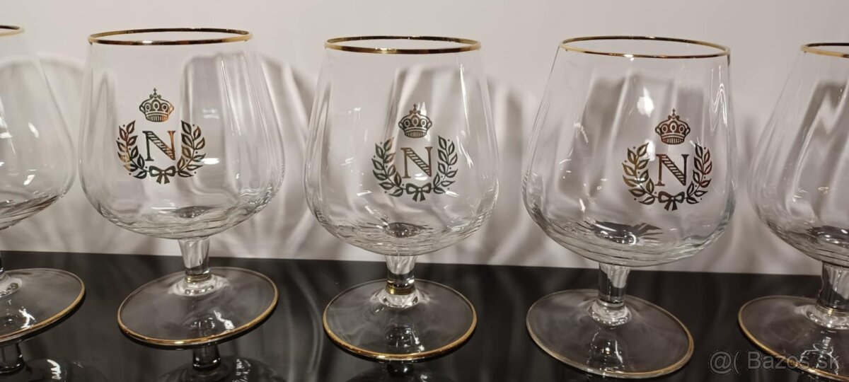 Kultové poháre Napoleonky fazetované 6 ks krásny stav - 5