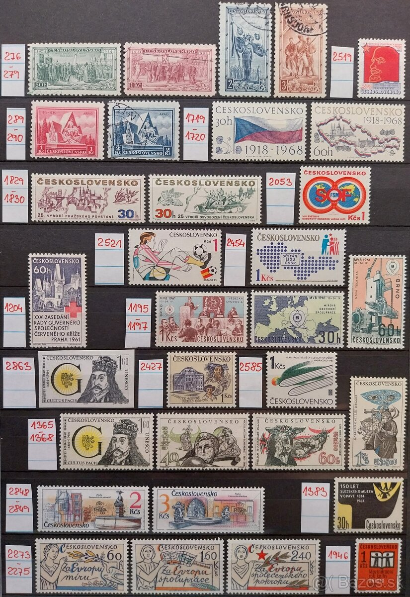 Známky ČSR – 3 - 5