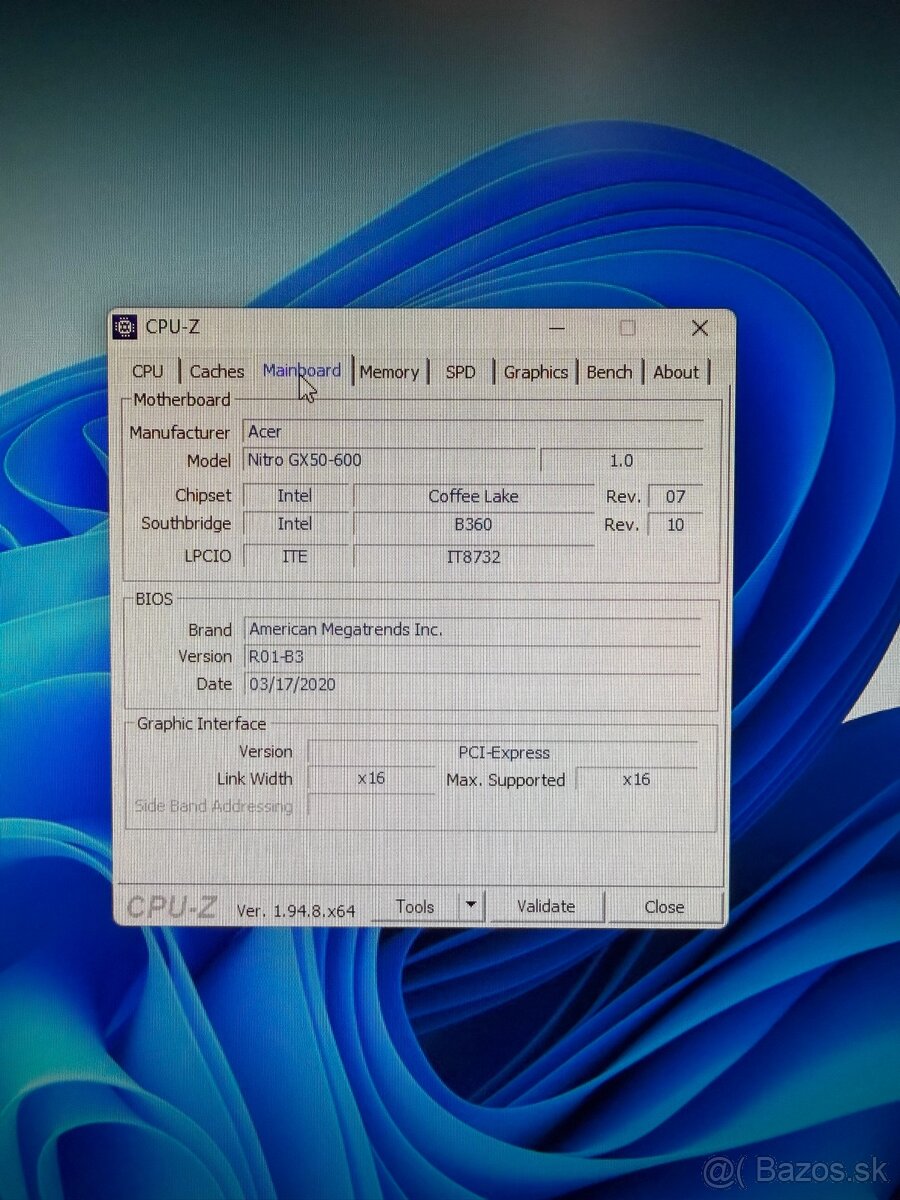 Predám herný PC Acer Nitro GX50-600 - 5