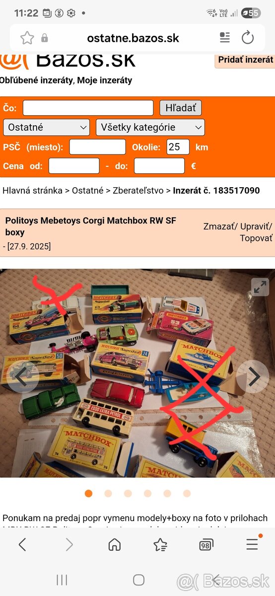 Politoys Mebetoys Corgi Matchbox RW SF boxy - 5