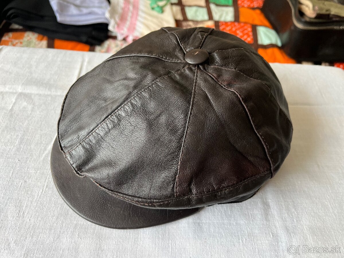 Pánska kožená šiltovka - 5