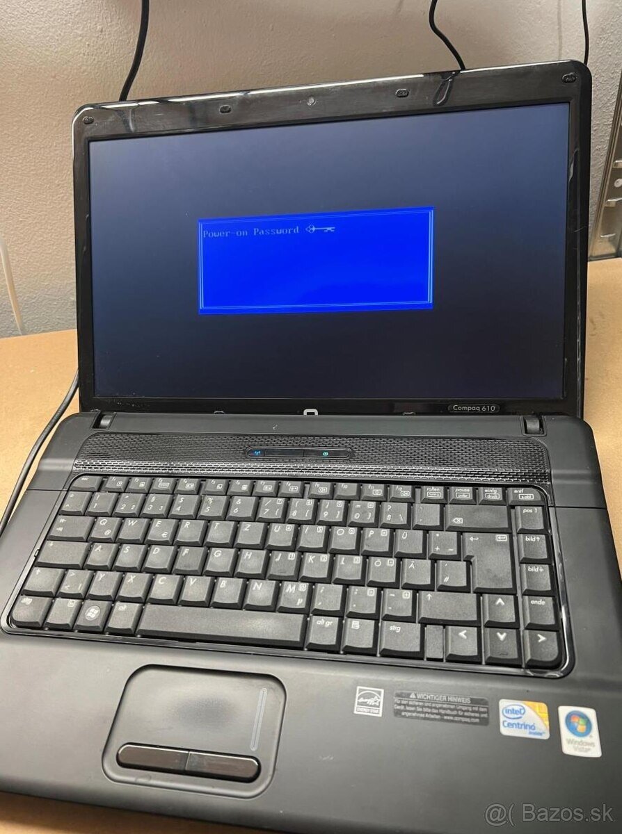 Predám notebook HP 15,6"Compaq 610 na diely alebo opravu - 5