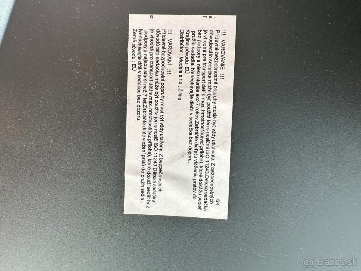 Predám detskú cyklosedačku na nosič - 5