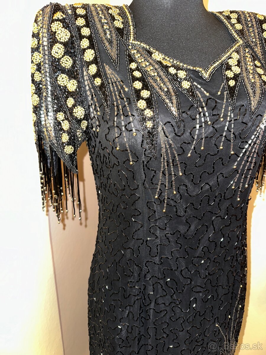 Ručne robené spoločenské/plesové šaty - 5