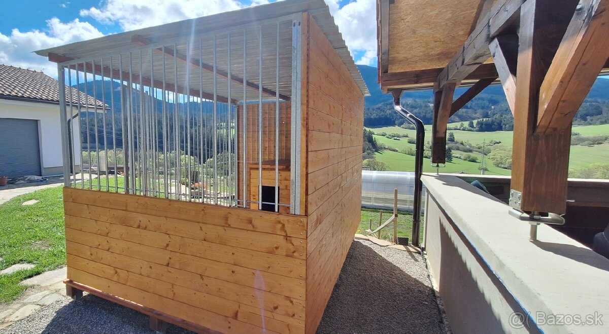 Pozinkovany koterec / voliera pre psa so zateplenou budou - 5