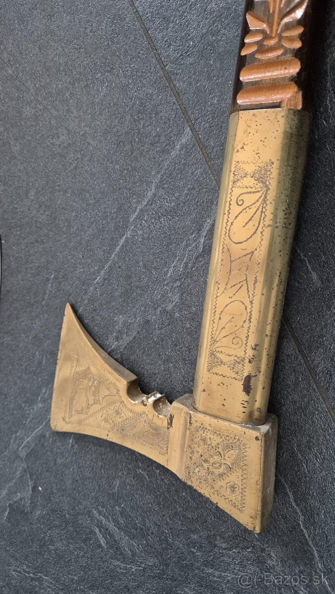 Valaška strieborná aj zlatá 100cm mat. Mosadz - 5