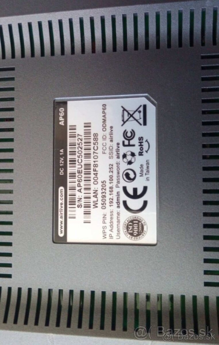 ✔️ OvisLink AirLive AP60 Wifi 150MBps +4x 100Mbit 802.11 bgn - 5