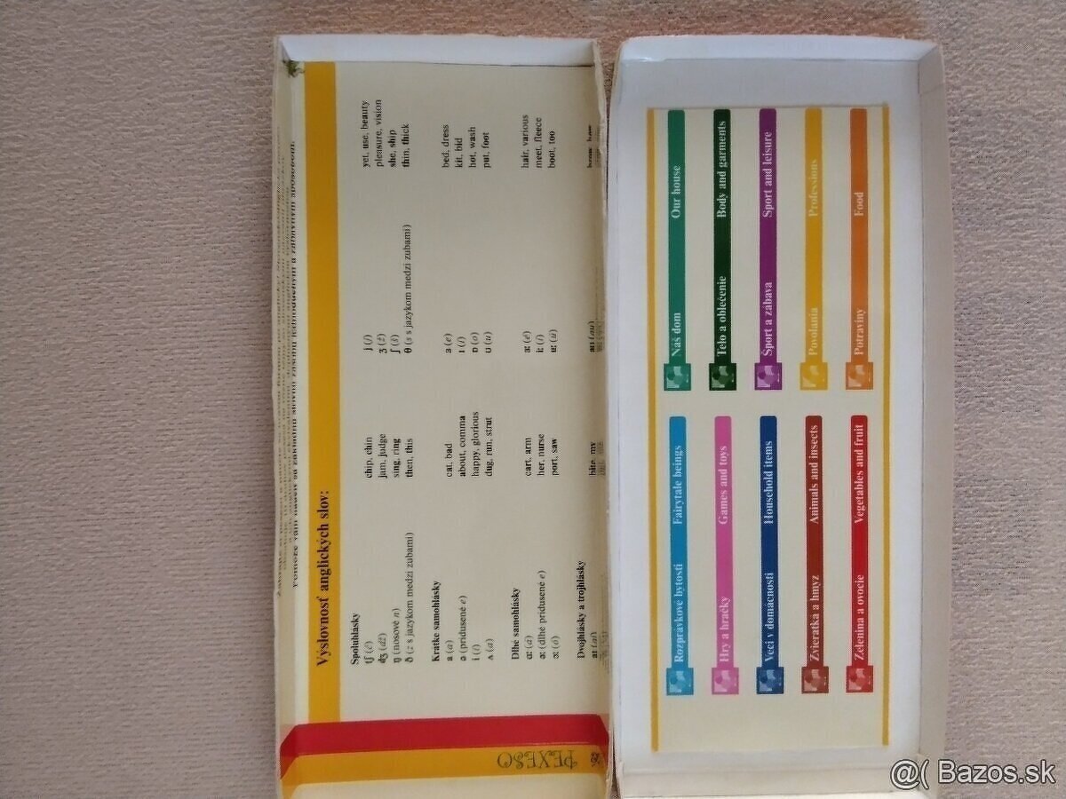 Slovensko - anglické pexeso - 5