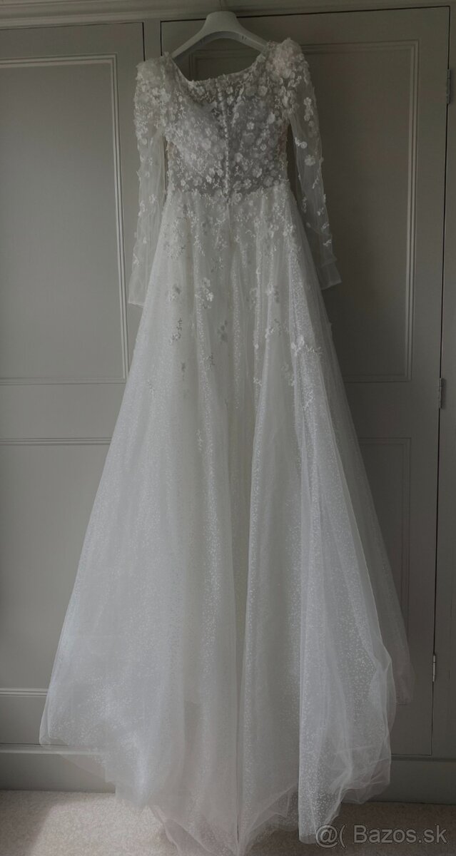 Svadobné šaty značky PRONOVIAS veľkosť S - 5