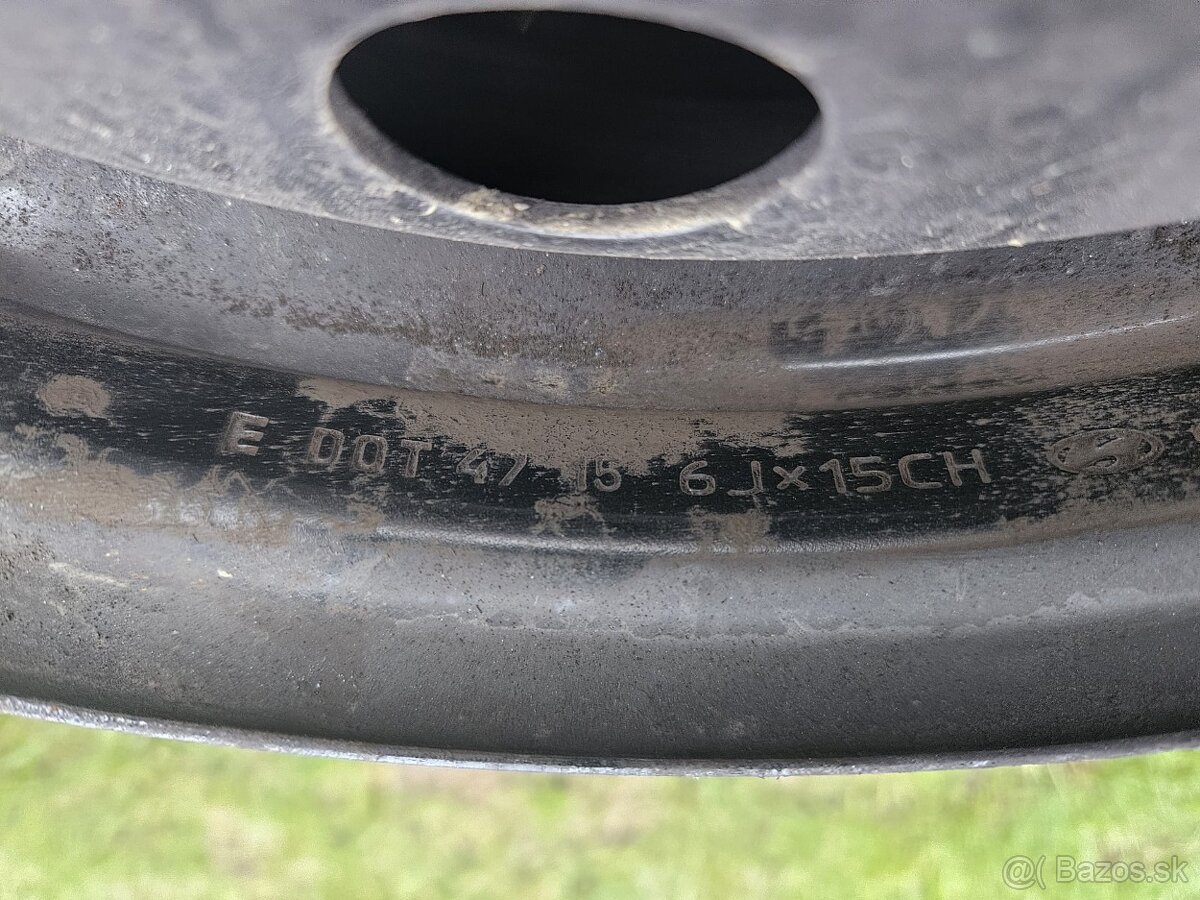 Plechové disky Kia - R15, 5x114.3 - 5