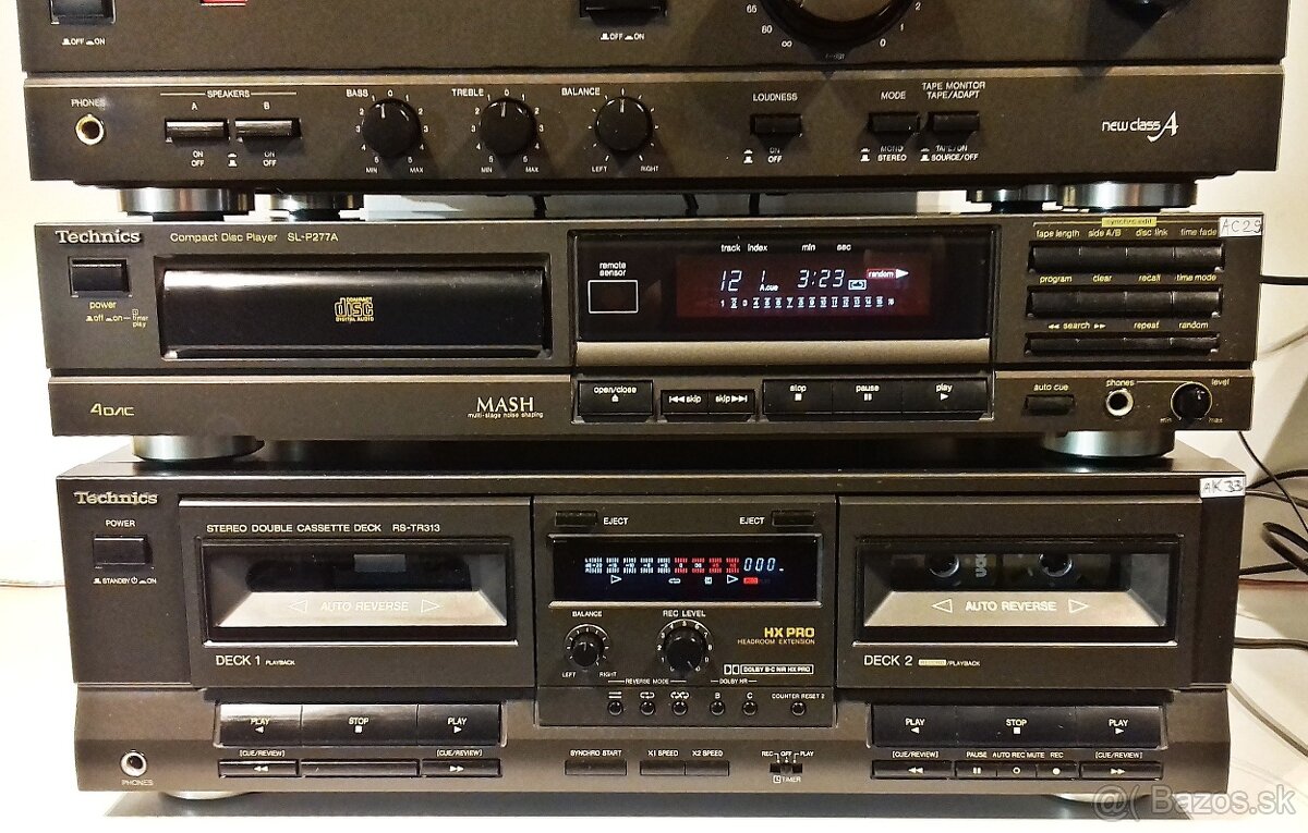 Zostava TECHNICS B01 tuner,equalizer,zosilnovac,CD,tape deck - 5