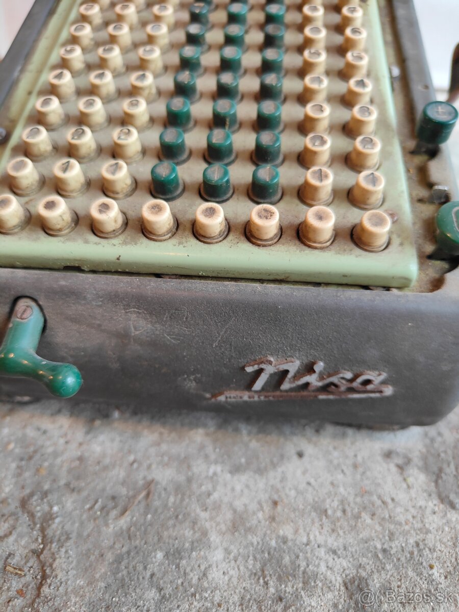 mechanická starožitna kalkulačka - 5