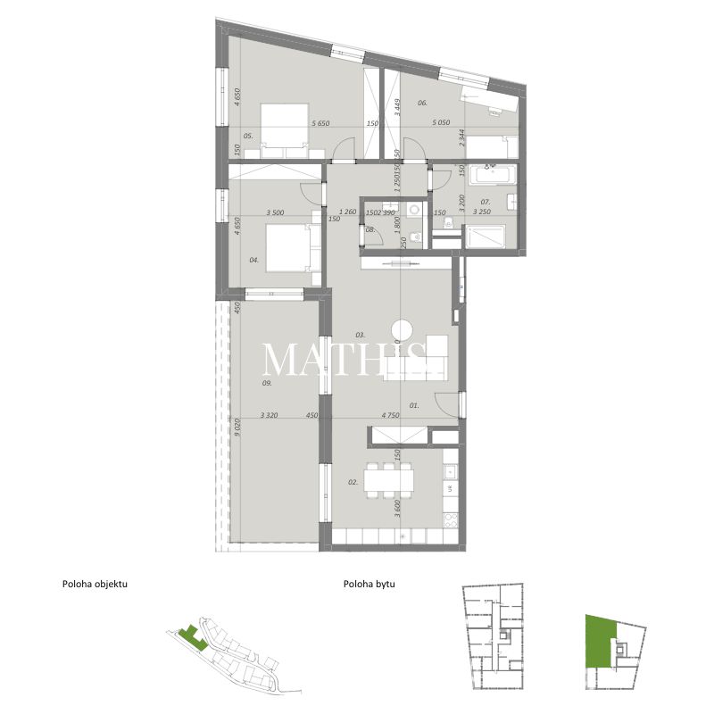 Na predaj 4 izbový byt v projekte BYTY DUO - 5