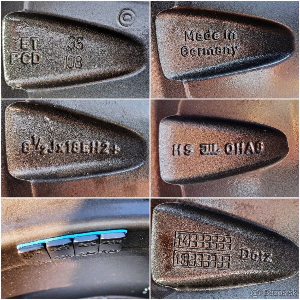 5x108 DOTZ 225 40 R18 Ročné Pneu 8mm - 5