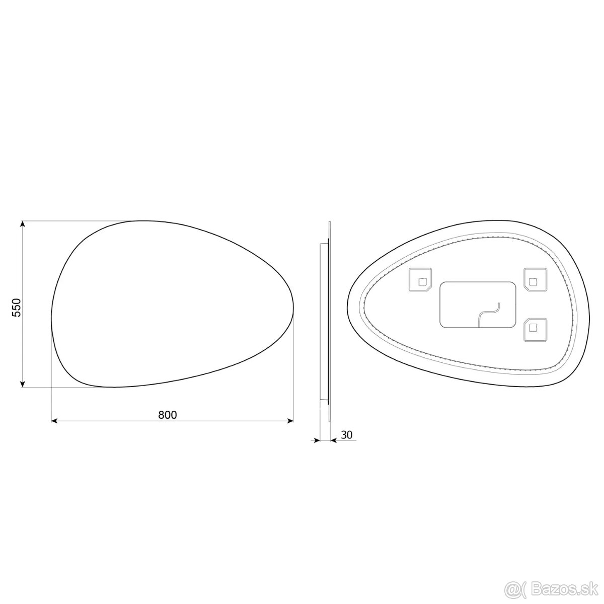 LED podsvietené zrkadlo - 5