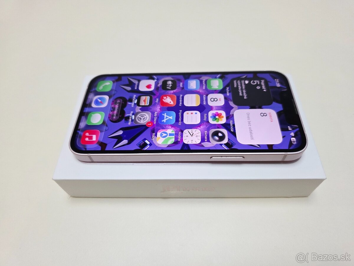 APPLE IPHONE 13 mini 128GB PINK,ZDRAVIE BATERKY 100% - 5