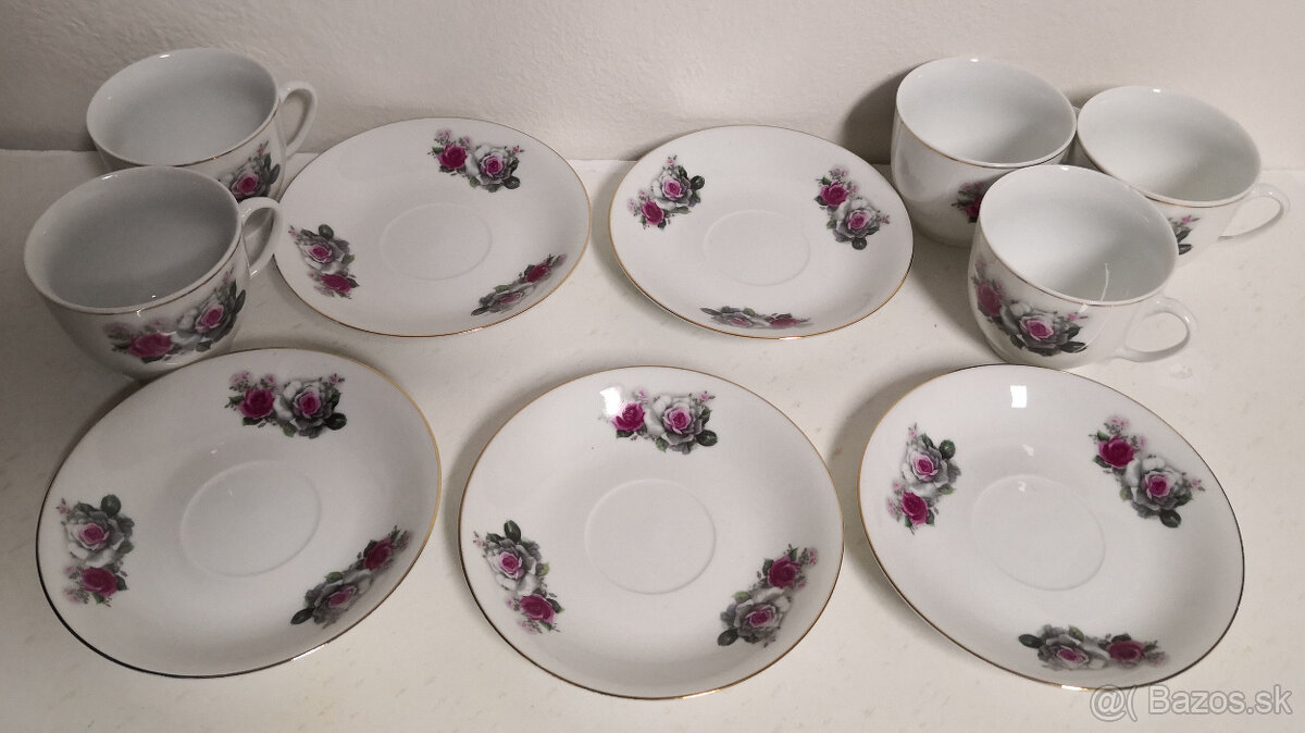 Šálky s podšálkami starý Čínsky porcelán Liling C - 5