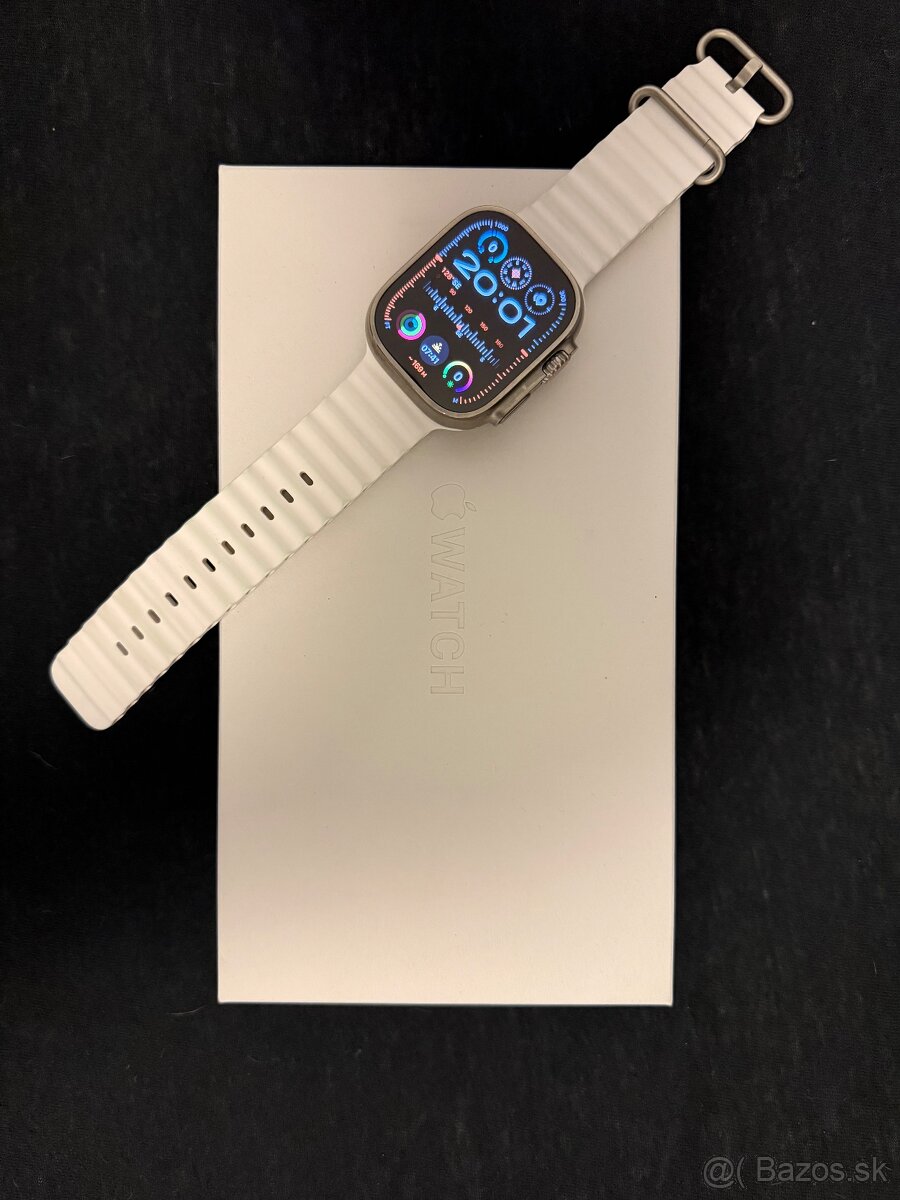 Apple Watch Ultra 2 49mm Titanium White Oceán Band - 5