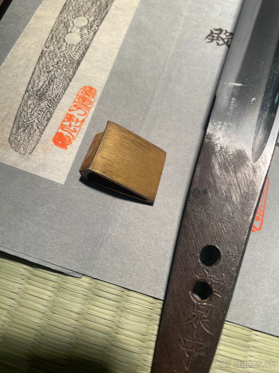 Japonský Starožitný Samurajský meč Tanto Kunisada - 5