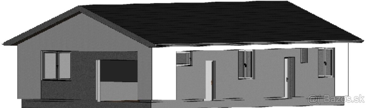 Pozemok s projektom RD bungalov - 5