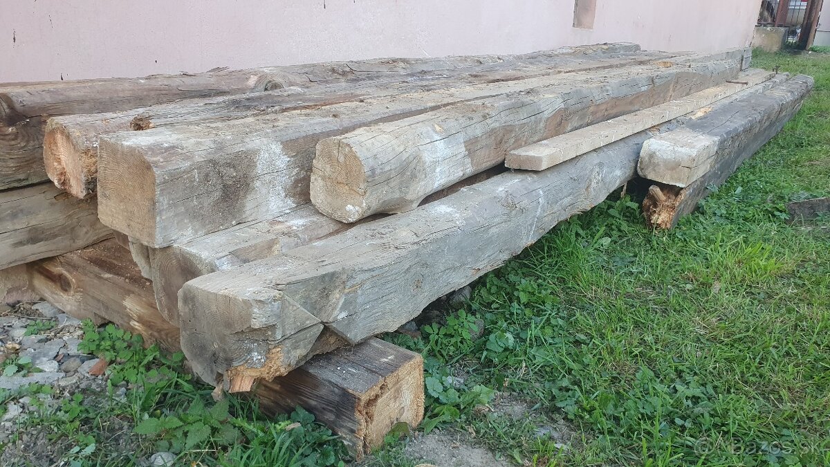 Staré trámy - drevo - hranoly - 5