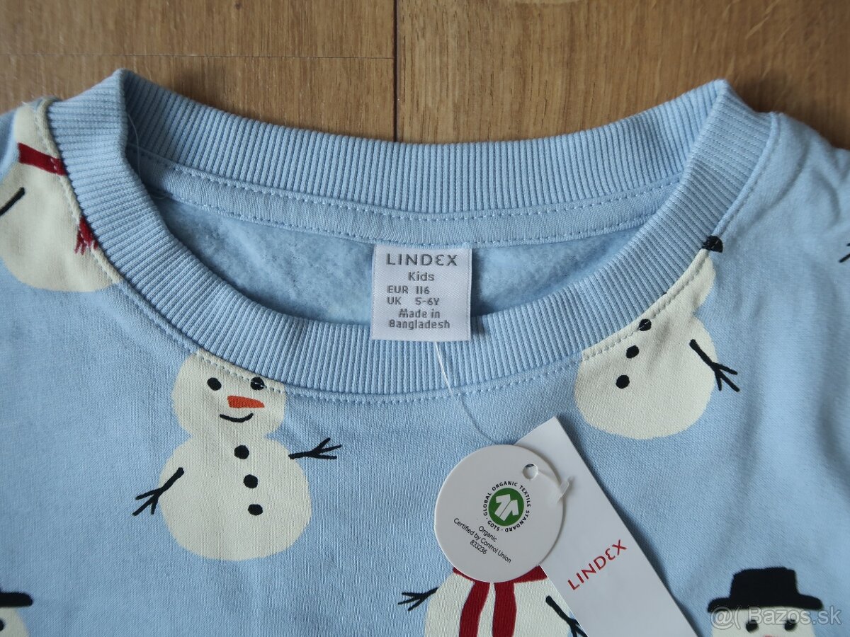 Zateplená mikina / mikinka LINDEX 116 (5-6r.) - 5
