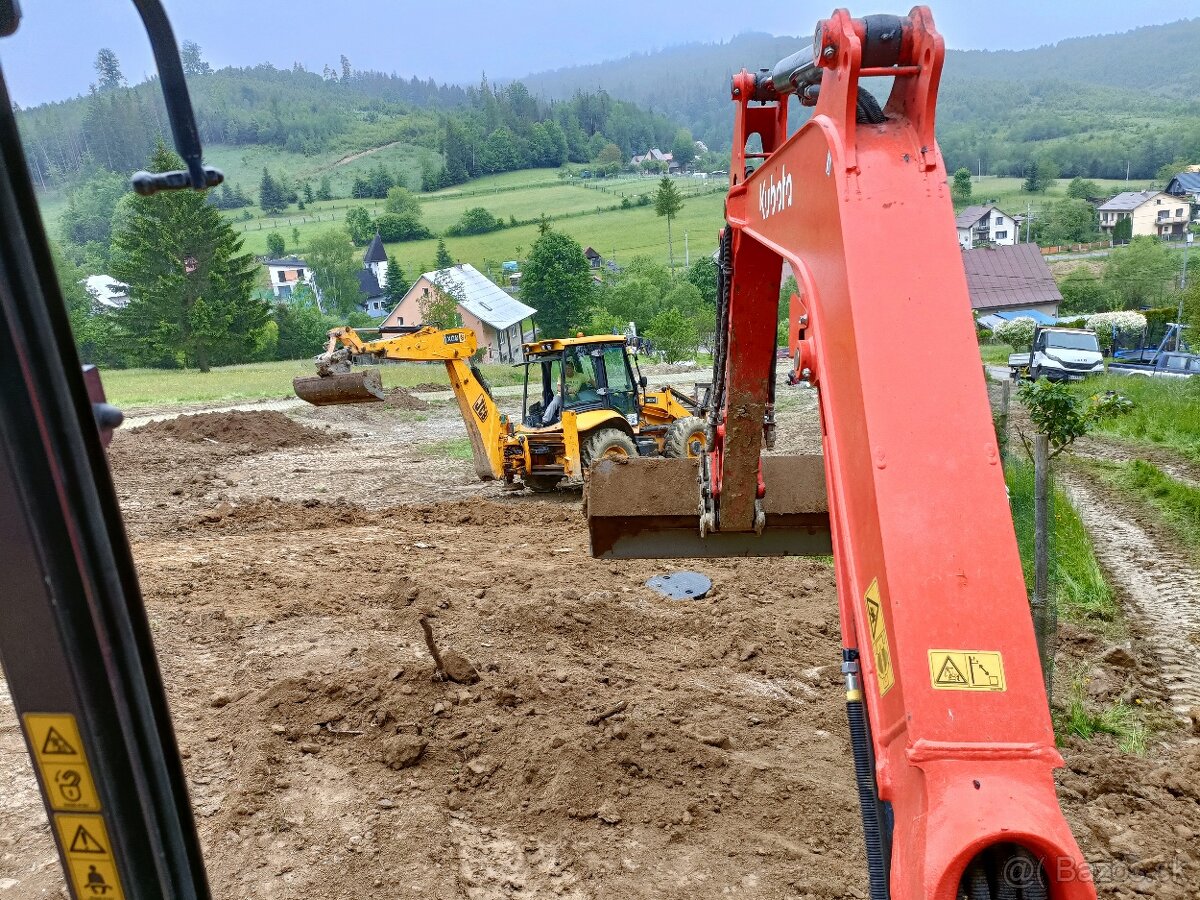 Minibager bager traktorbager zemné prace - 5