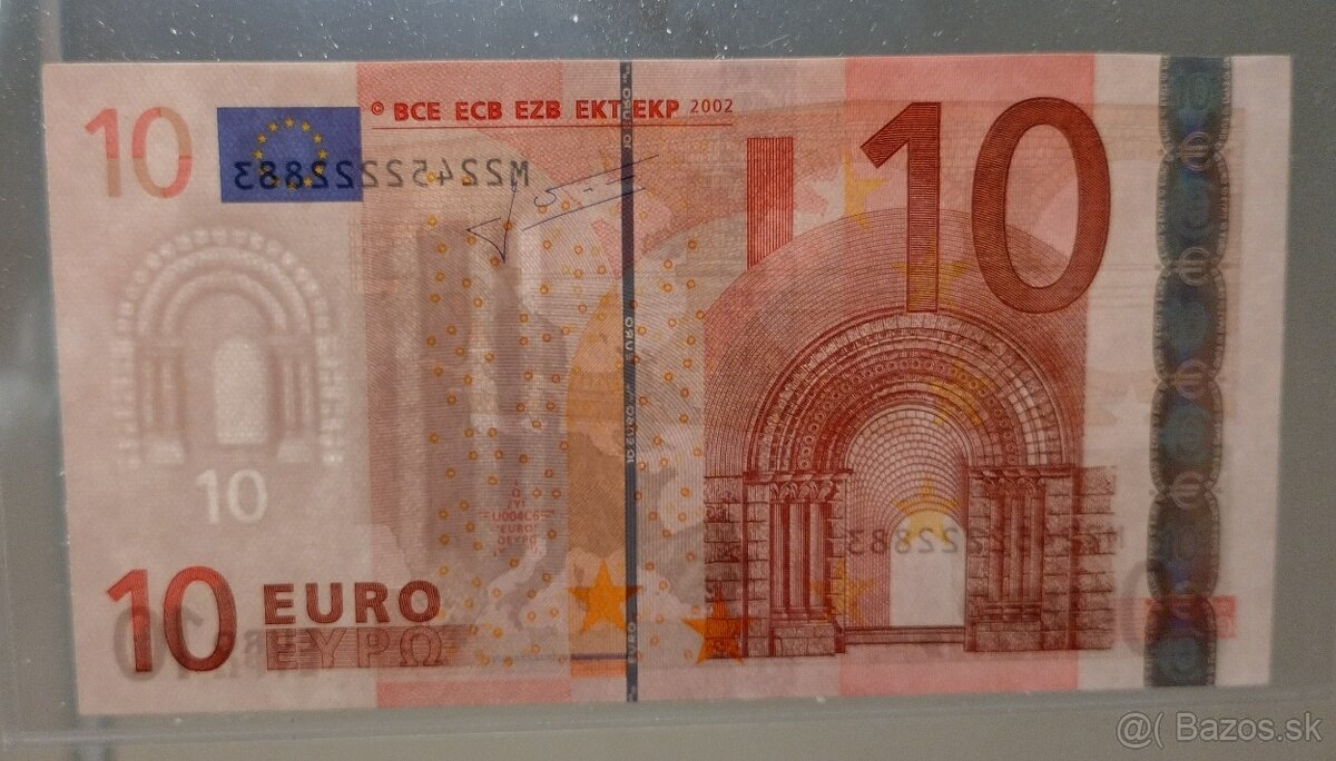 10 euro bankovka 2002 M - 5