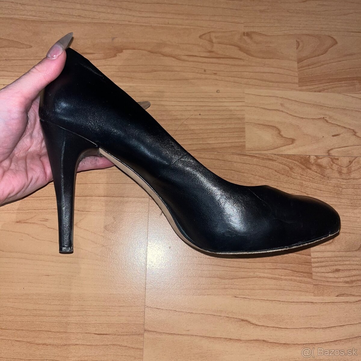 Calvin Klein spoločenské čierne lodičky - 5