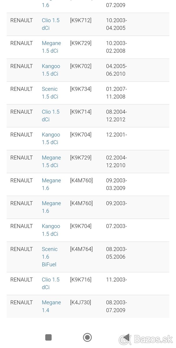 alternátor VALEO Renault - 5