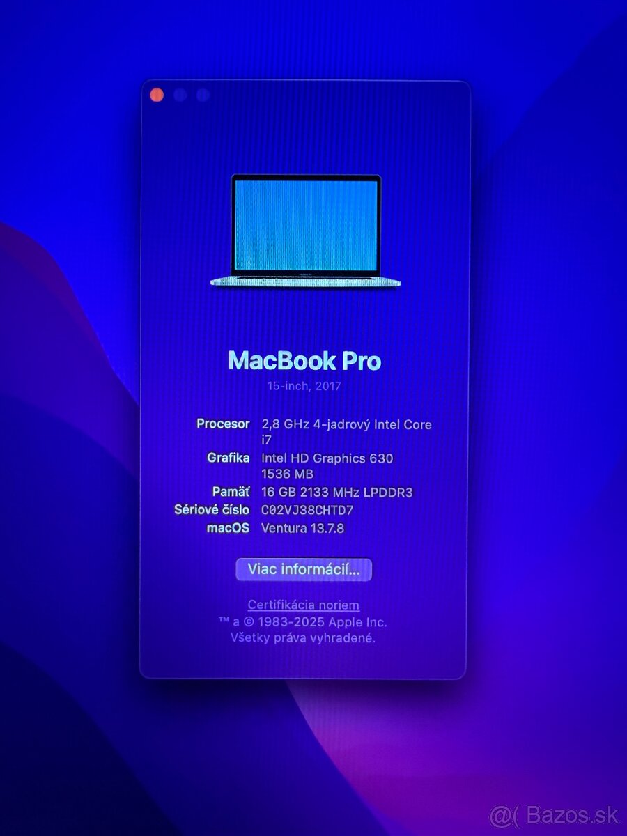 MacBook Pro (15-palcový, 2017) - 5