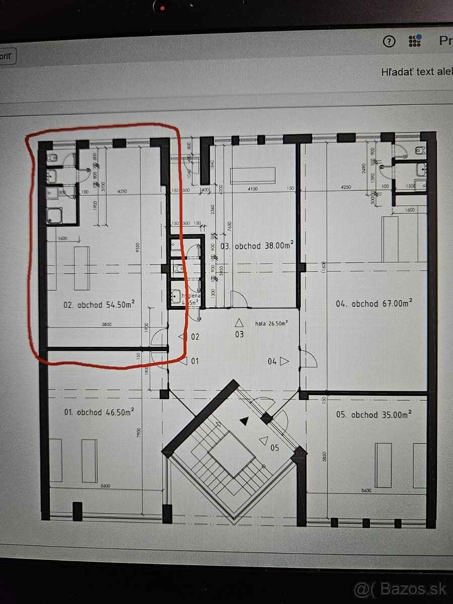 PRIESTOR 55 m2 na obchod, služby, Sereď centrum - 5