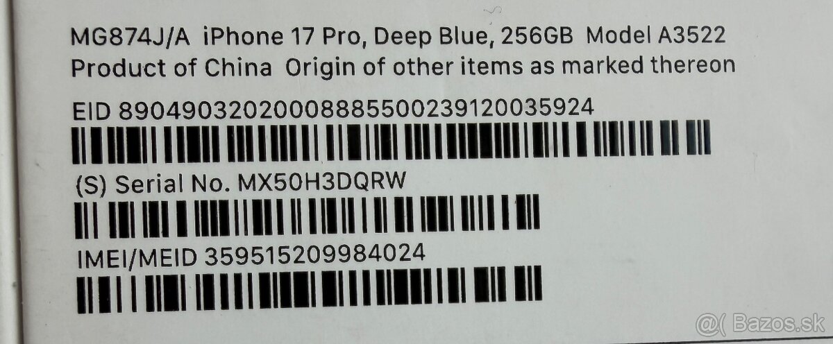 iPhone 17 pro 256GB Deep Blue - Nový - 5