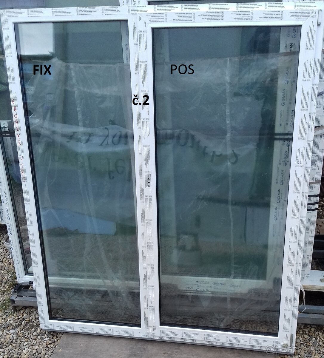 Predám balkonové dvere180x207 dvojdielne,dvojkridlo.trojsklo - 5