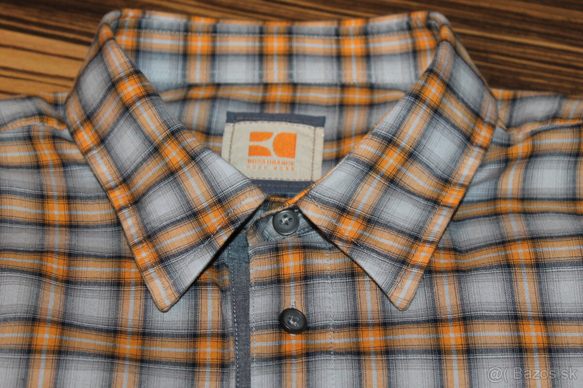 Károvaná košeľa Hugo Boss v. XL - 5