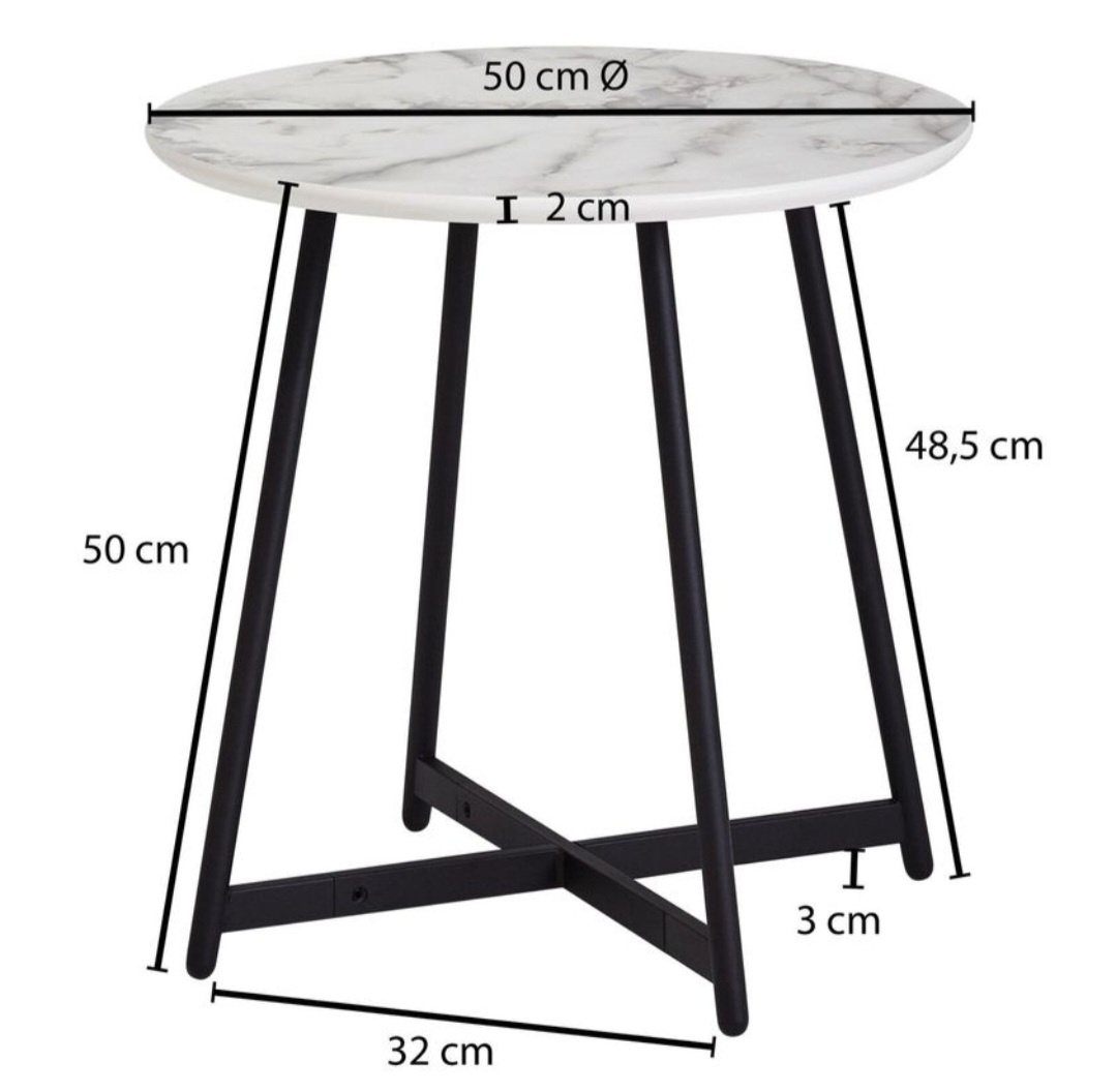 Konferenčný stolík oval mramor - 5