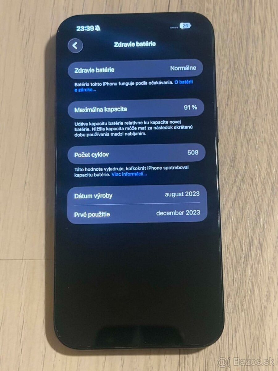 iPhone 15 Pro Max Black Titanium 256GB - 5