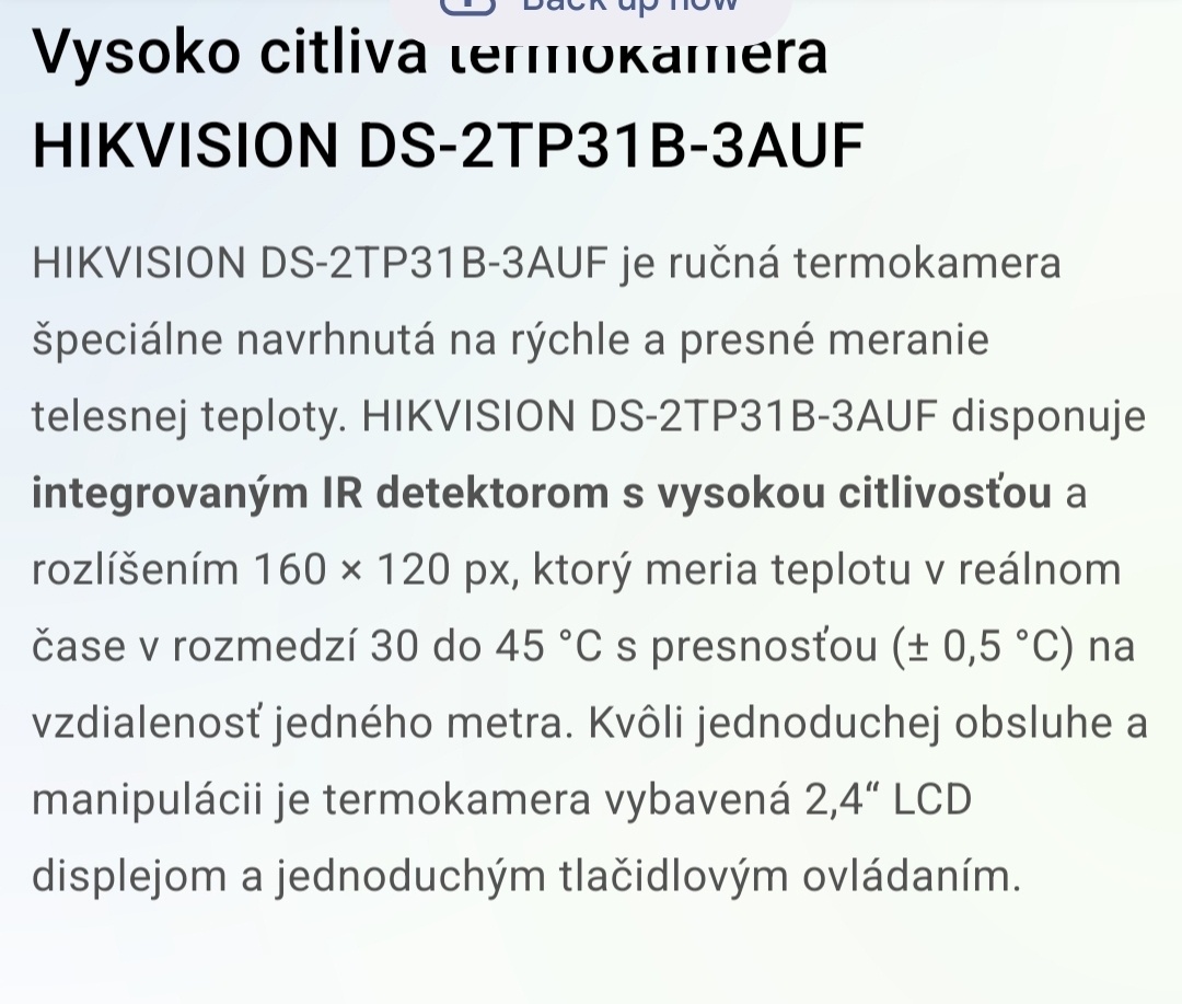 Hikvision DS-2TP31B-3AUF termo kamera teplomer - 5
