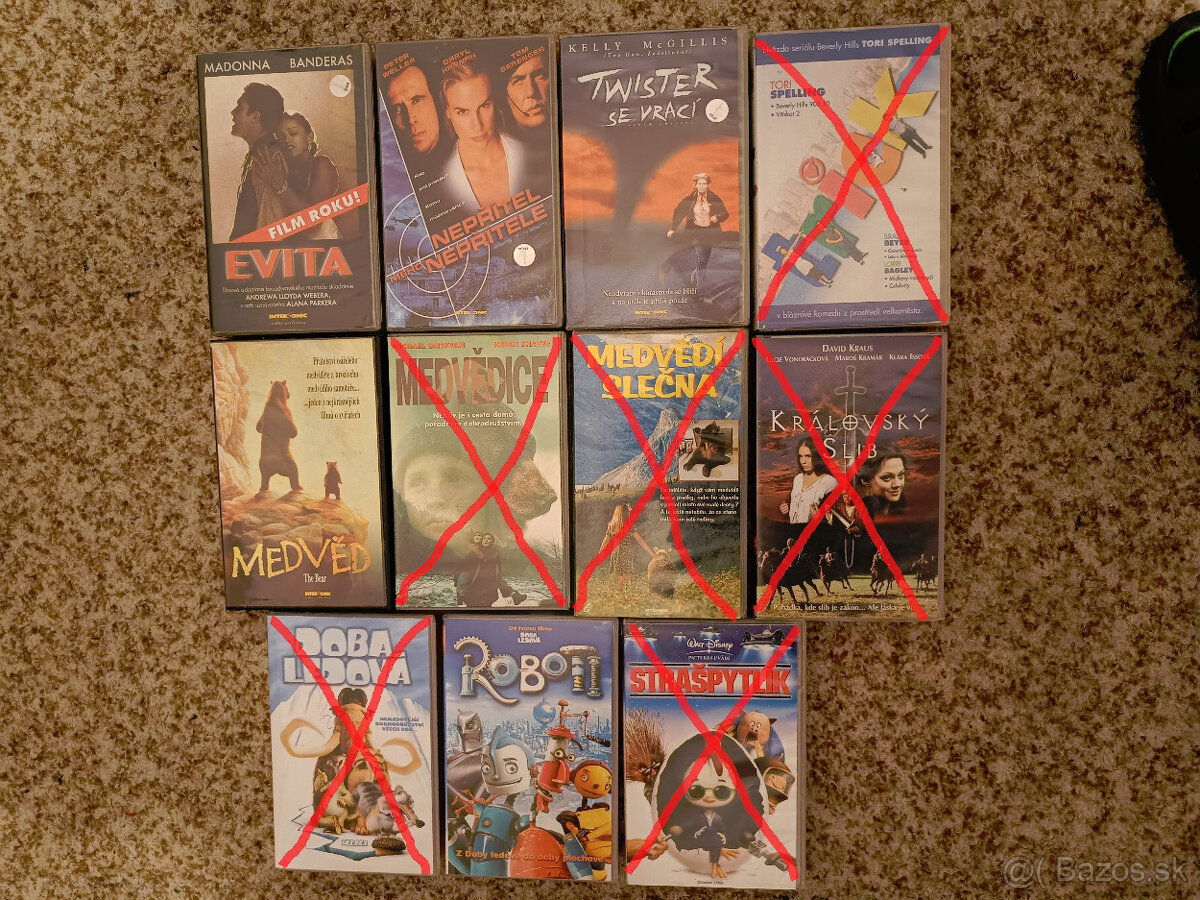 1 euro/kus - VHS videokazety originálne český dabing - 5