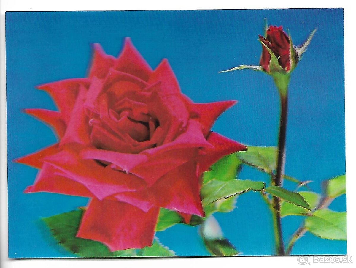 3D pohľadnice (41-60 ), čisté v top stave, 1 ks za 1 € - 5