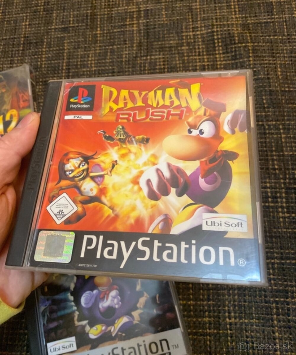 PlayStation 1 3x Rayman (Rayman, Rayman 2, Rayman Rush) PS1 - 5