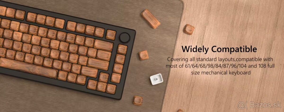 Drevené Moa keycapy - 5