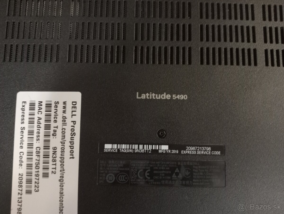 predám nefunkčný notebook Dell Latitude 5490 - 5