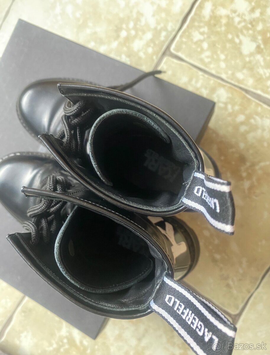 Čierne workery Karl Lagerfeld - 5