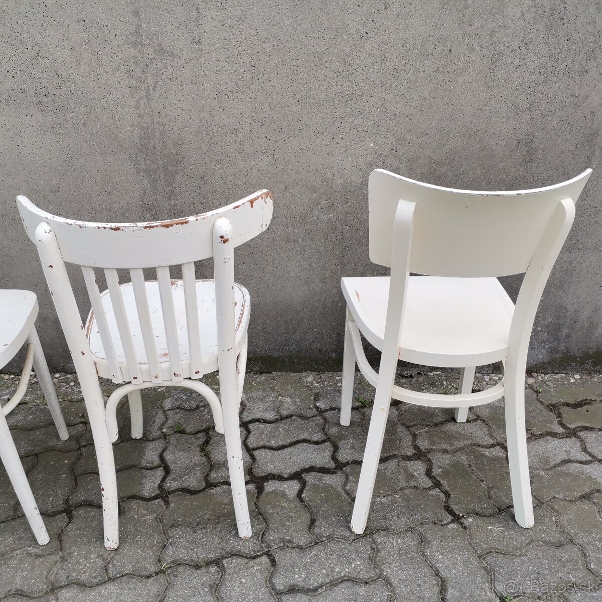 Retro stolicka THONET TON drevena Vintage vidiecka - 5