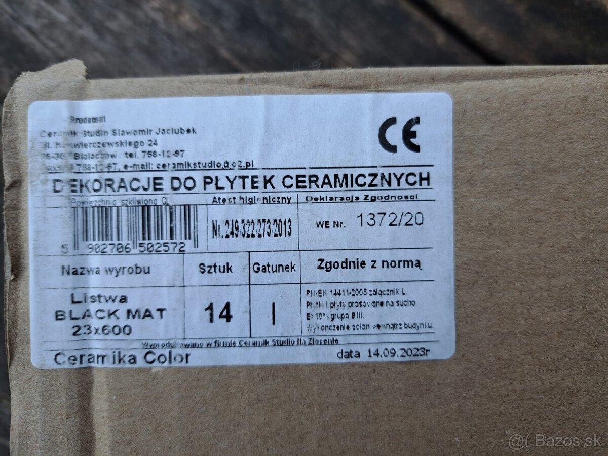 dekoratívna keramická lišta 28ks - 5