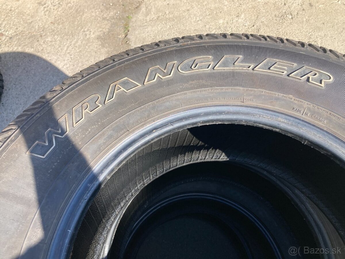 Pnematiky WRANGLER 255/75R17 GOOD YEAR 7,5 mm M+S