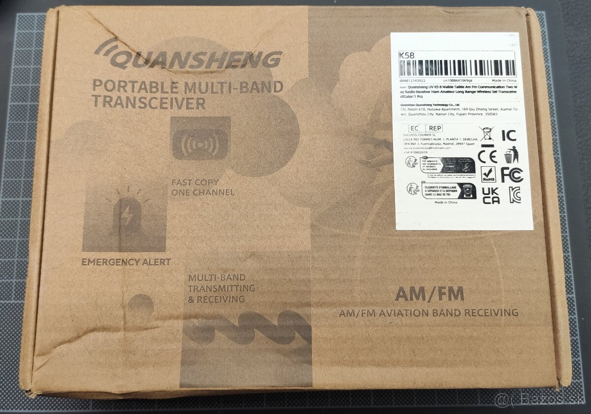 Predám multi-band vysielačku Quansheng UV-K6 - 5